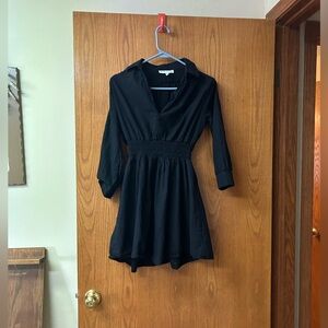 Black collared dress size small